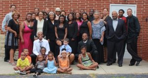 The Middleton Family at the funeral of Ada J. Middleton.